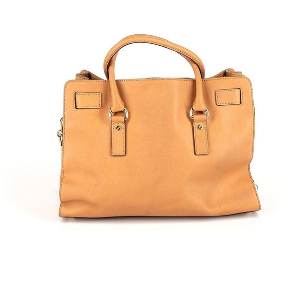 MK MICHAEL KORS Womens Hamilton Shoulder Bag Purse Leather Gold Chains Accents - Picture 3 of 12